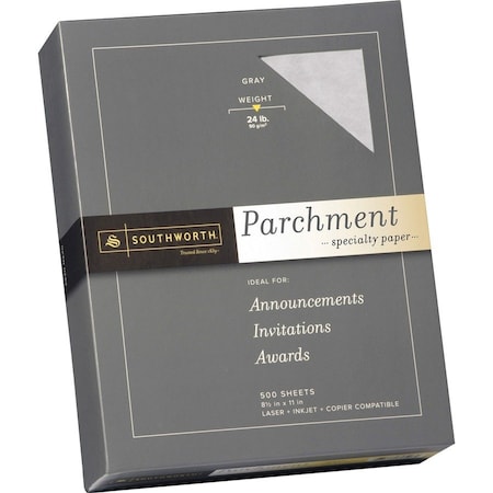 Southworth Paper, Parchment, 24#, Gray Pk SOU974C